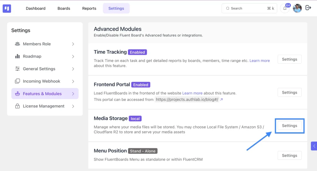 FluentBoards: External data hosting 